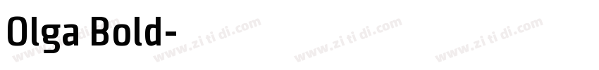 Olga Bold字体转换